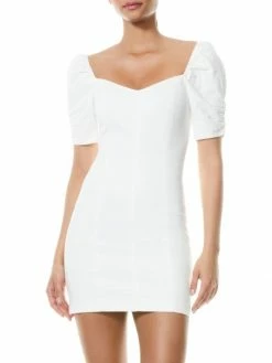 Alice + Olivia Mimi Puff-Sleeve Denim Minidress 9 Alice + Olivia Mimi Puff-Sleeve Denim Minidress -Alice + Olivia Sales unnamed file 103