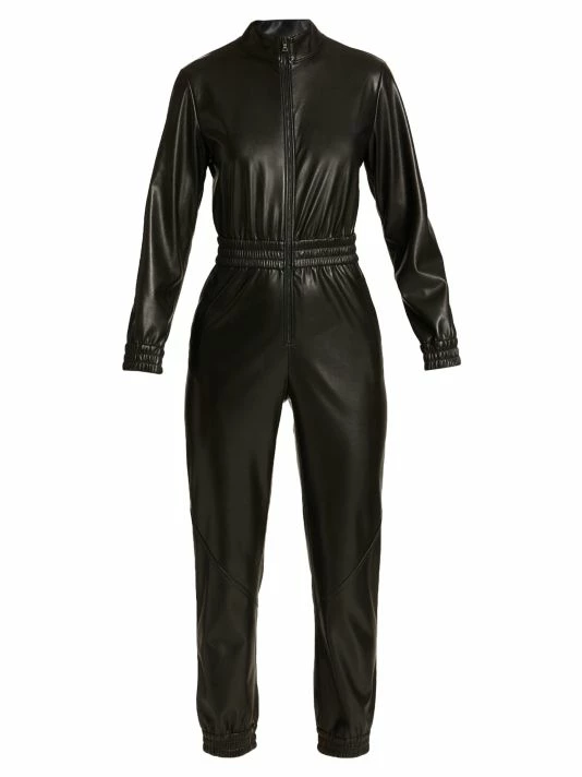 Alice + Olivia Levi Vegan Leather Jumpsuit 3 Alice + Olivia Levi Vegan Leather Jumpsuit