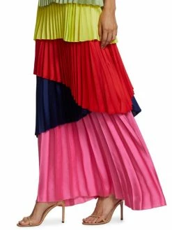 Alice + Olivia Maisie Layered Pleat Maxi Dress -Alice + Olivia Sales unnamed file 1063