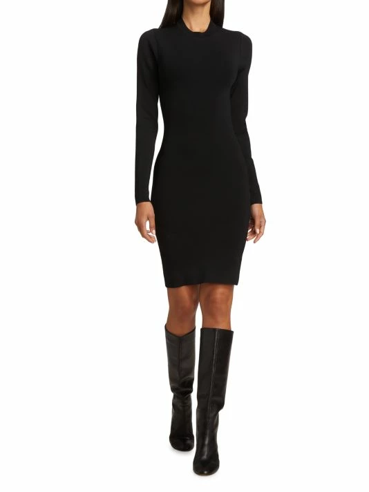 Alice + Olivia Estelle Fitted Minidress Black 4 Alice + Olivia Estelle Fitted Minidress Black - Image 2