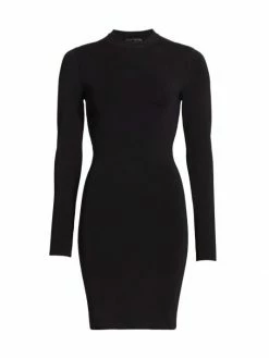 Alice + Olivia Estelle Fitted Minidress Black 7 Alice + Olivia Estelle Fitted Minidress Black -Alice + Olivia Sales unnamed file 108