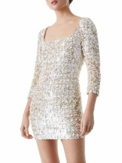 Alice + Olivia Davinia Metallic Minidress -Alice + Olivia Sales unnamed file 1089