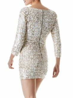 Alice + Olivia Davinia Metallic Minidress -Alice + Olivia Sales unnamed file 1090