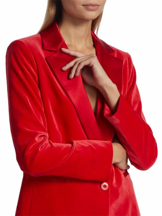 Alice + Olivia Justin Single-Breasted Combination Blazer 8 Alice + Olivia Justin Single-Breasted Combination Blazer - Image 6