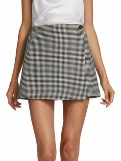 Alice + Olivia Renna Houndstooth Wrap Miniskirt -Alice + Olivia Sales unnamed file 1150