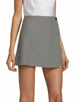 Alice + Olivia Renna Houndstooth Wrap Miniskirt -Alice + Olivia Sales unnamed file 1151