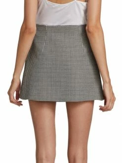 Alice + Olivia Renna Houndstooth Wrap Miniskirt -Alice + Olivia Sales unnamed file 1152