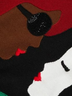 Alice + Olivia Gleeson Colorblocked Bead-Embellished Sweater -Alice + Olivia Sales unnamed file 1161