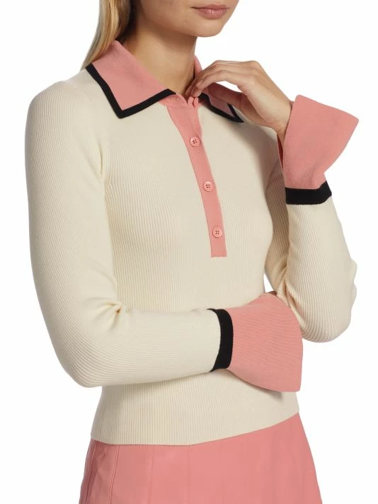 Alice + Olivia Pia Ribbed Wool Sweater 8 Alice + Olivia Pia Ribbed Wool Sweater - Image 6