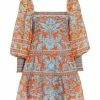 Alice + Olivia Rowen Printed Babydoll Minidress -Alice + Olivia Sales unnamed file 1176