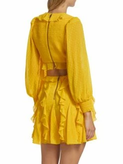 Alice + Olivia Mitzi Cut Out Godet Minidress -Alice + Olivia Sales unnamed file 1187