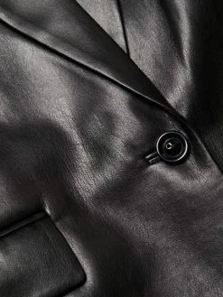 Alice + Olivia Denny Vegan Leather Blazer -Alice + Olivia Sales unnamed file 1217