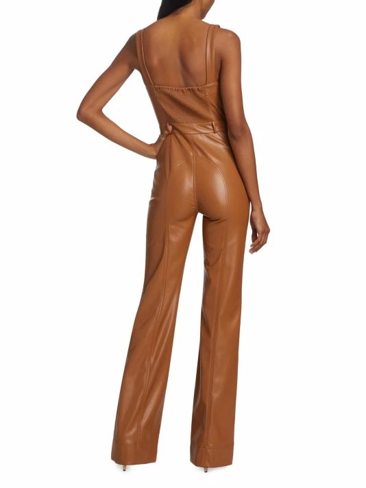 Alice + Olivia Linette Vegan Leather Jumpsuit 7 Alice + Olivia Linette Vegan Leather Jumpsuit - Image 5