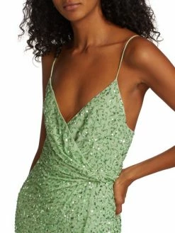 Alice + Olivia Celestine Embellished Wrap Minidress 14 Alice + Olivia Celestine Embellished Wrap Minidress -Alice + Olivia Sales unnamed file 1257