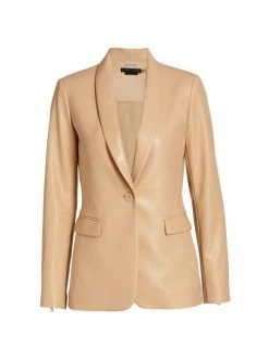Alice + Olivia Macey Faux Leather Jacket