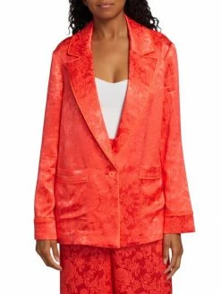 Alice + Olivia Shanda Jacquard Satin Pajama Blazer -Alice + Olivia Sales unnamed file 1272