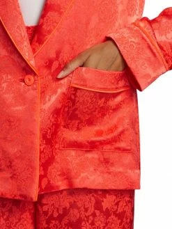 Alice + Olivia Shanda Jacquard Satin Pajama Blazer -Alice + Olivia Sales unnamed file 1275