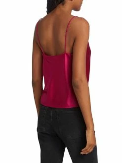 Alice + Olivia Harmon Draped Silk Tank -Alice + Olivia Sales unnamed file 1288
