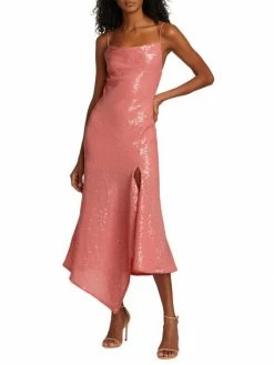Alice + Olivia Harmony Sequined Asymmetric Slipdress -Alice + Olivia Sales unnamed file 1329