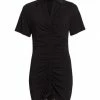 Alice + Olivia Marsha Ruched Polo T-Shirt Dress 2 Alice + Olivia Marsha Ruched Polo T-Shirt Dress -Alice + Olivia Sales unnamed file 134