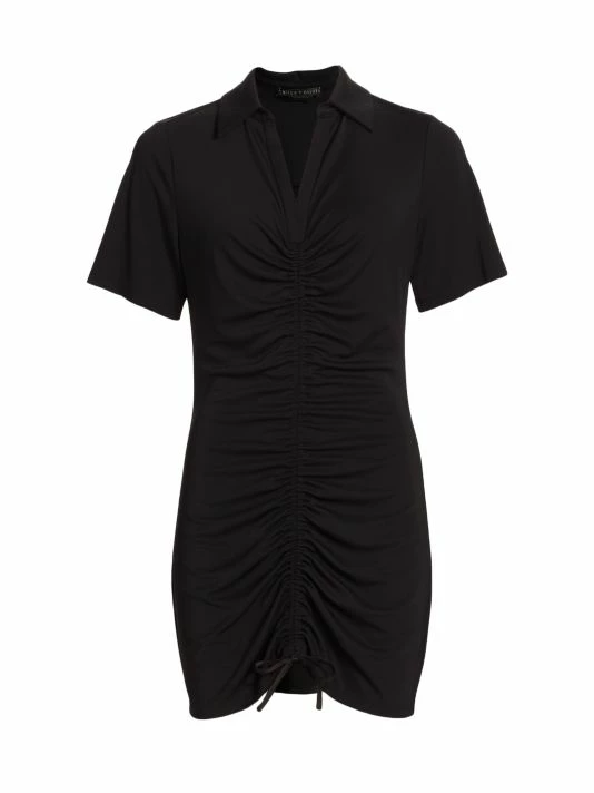 Alice + Olivia Marsha Ruched Polo T-Shirt Dress 3 Alice + Olivia Marsha Ruched Polo T-Shirt Dress