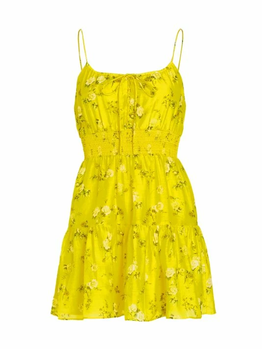 Alice + Olivia Lai Printed Cotton & Silk Minidress 3 Alice + Olivia Lai Printed Cotton & Silk Minidress