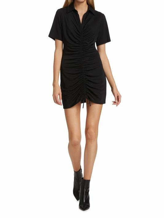 Alice + Olivia Marsha Ruched Polo T-Shirt Dress 4 Alice + Olivia Marsha Ruched Polo T-Shirt Dress - Image 2