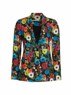 Alice + Olivia Macey Floral Blazer