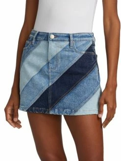 Alice + Olivia Good High-Waisted Denim Miniskirt -Alice + Olivia Sales unnamed file 1362