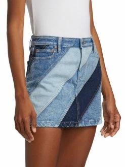 Alice + Olivia Good High-Waisted Denim Miniskirt -Alice + Olivia Sales unnamed file 1363