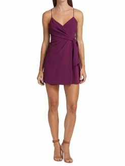 Alice + Olivia Katie Wrap Minidress -Alice + Olivia Sales unnamed file 1368