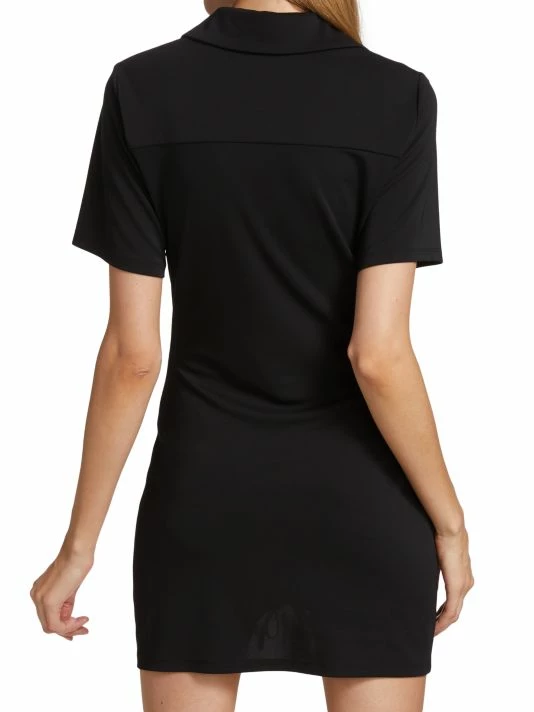 Alice + Olivia Marsha Ruched Polo T-Shirt Dress 7 Alice + Olivia Marsha Ruched Polo T-Shirt Dress - Image 5