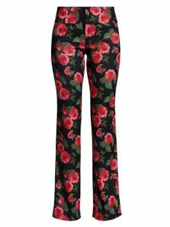 Alice + Olivia Olivia Pritned Fit & Flare Trousers