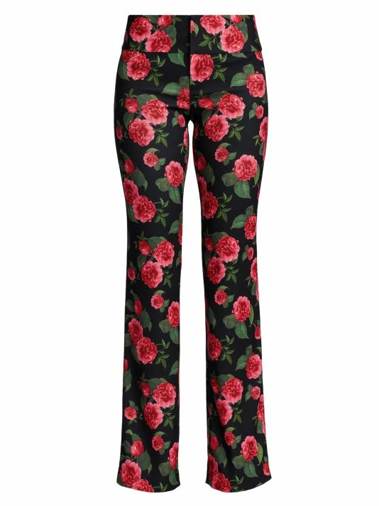 Alice + Olivia Olivia Pritned Fit & Flare Trousers 3 Alice + Olivia Olivia Pritned Fit & Flare Trousers