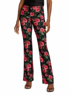 Alice + Olivia Olivia Pritned Fit & Flare Trousers 11 Alice + Olivia Olivia Pritned Fit & Flare Trousers -Alice + Olivia Sales unnamed file 1390