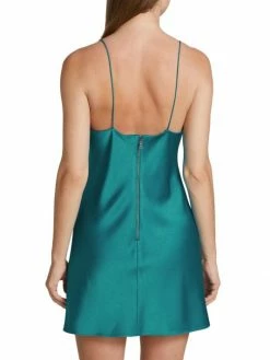 Alice + Olivia Harmony Draped Satin Slip Minidress -Alice + Olivia Sales unnamed file 1399