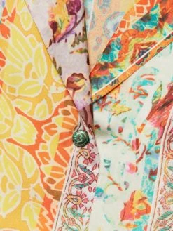 Alice + Olivia Kahlo Printed Button-Front Top -Alice + Olivia Sales unnamed file 1419