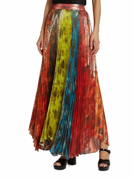 Alice + Olivia Katz Pleated Maxi Skirt 5 Alice + Olivia Katz Pleated Maxi Skirt - Image 3