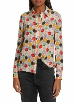 Alice + Olivia Willa Floral Medallion Shirt -Alice + Olivia Sales unnamed file 1447