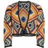 Alice + Olivia Anderson Cropped Crochet Cardigan