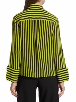Alice + Olivia Willa Striped Silk Blouse 13 Alice + Olivia Willa Striped Silk Blouse -Alice + Olivia Sales unnamed file 1513