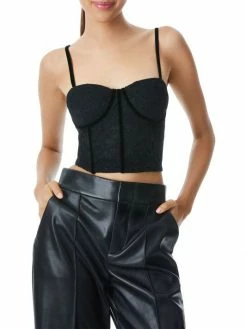 Alice + Olivia Lorette Bustier Crop Top -Alice + Olivia Sales unnamed file 1518