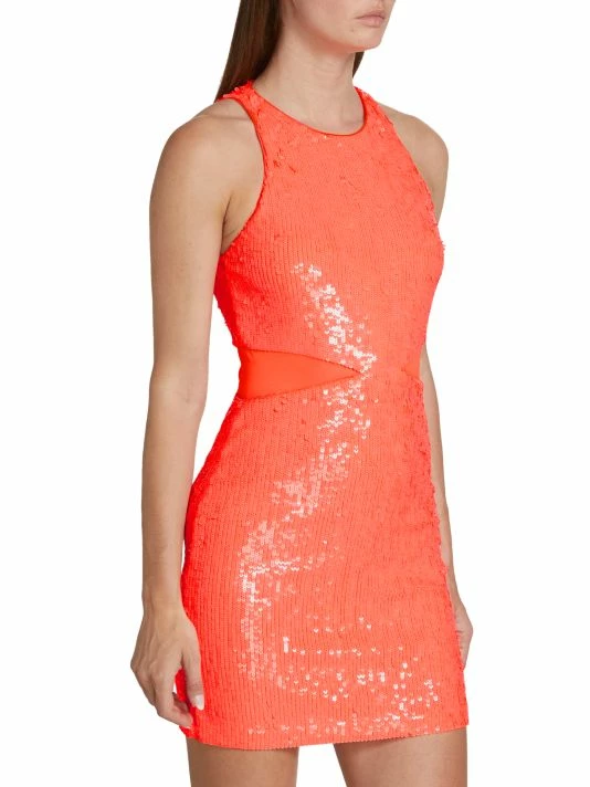 Alice + Olivia Cara Sleeveless Sequin Minidress 6 Alice + Olivia Cara Sleeveless Sequin Minidress - Image 4