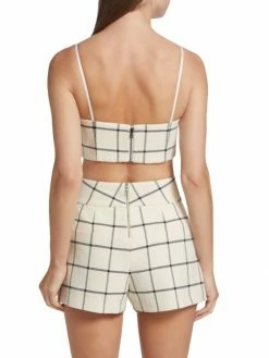 Alice + Olivia Pearle Printed Crop Top -Alice + Olivia Sales unnamed file 1560