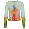 Alice + Olivia X Kidsuper Delaina Printed Mesh Crop Top -Alice + Olivia Sales unnamed file 1569
