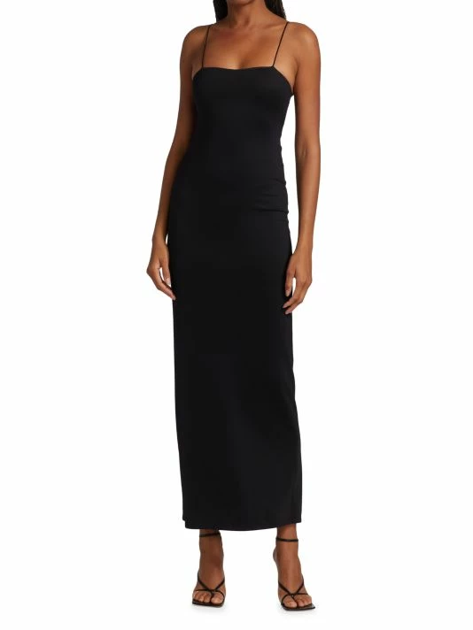 Alice + Olivia Nelle Back Cut-Out Maxi Dress Ocean Blue 4 Alice + Olivia Nelle Back Cut-Out Maxi Dress Ocean Blue - Image 2