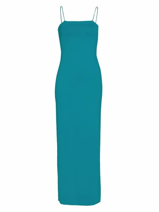 Alice + Olivia Nelle Back Cut-Out Maxi Dress Ocean Blue 5 Alice + Olivia Nelle Back Cut-Out Maxi Dress Ocean Blue - Image 3