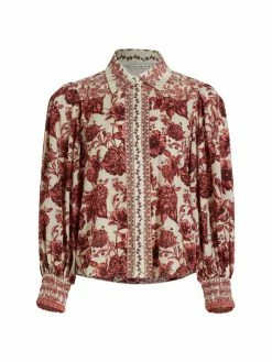 Alice + Olivia Tiffie Floral Blouse