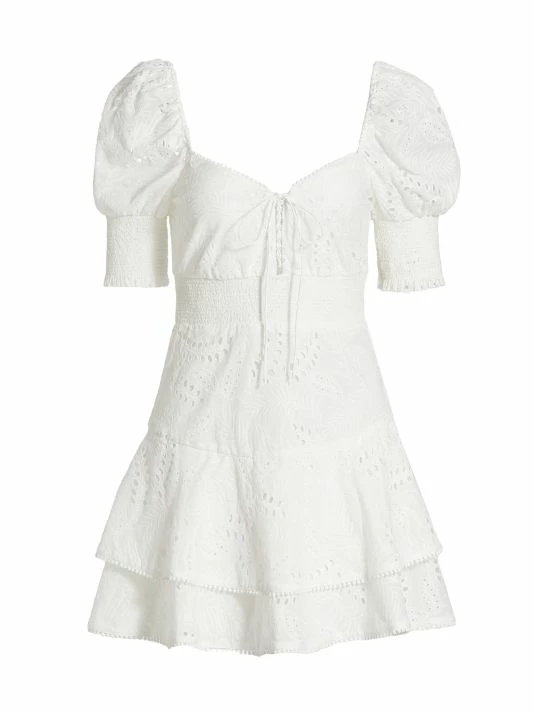 Alice + Olivia Crawford Eyelet Minidress 3 Alice + Olivia Crawford Eyelet Minidress