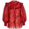 Alice + Olivia Bette Floral Silk & Cotton Blouse -Alice + Olivia Sales unnamed file 1600